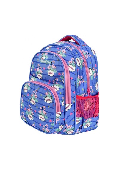 Waddell Mavi Flamingo Okul Çantası ve Beslenme Çantası Seti - Kız