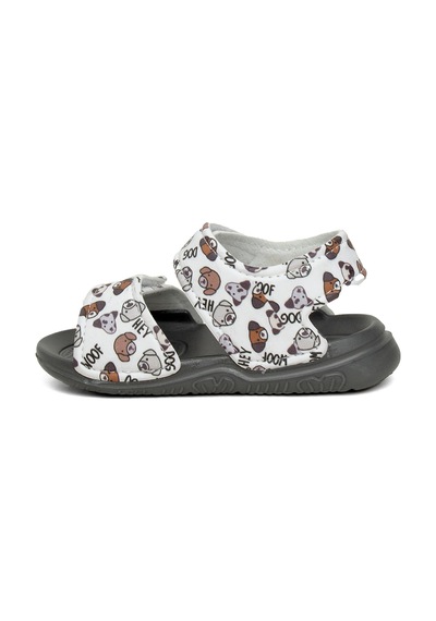 Elit Sy016 Patik Erkek Çocuk Düz Sandalet Füme-füme Füme