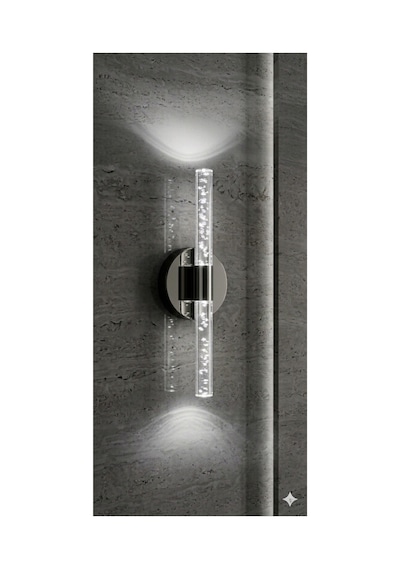 Bubbleflux Small 31 Cm Modern Tasarım Led Aplik - Duvar Lambası - Antrasit Gri - Elektrikli - Rgb Kumandalı Antrasit Rgb Elektrikli Kumandalı