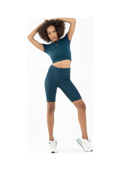 Maraton Active Slimfit Kadın Fitness Turkuaz Tayt 21974-turkuaz Turkuaz