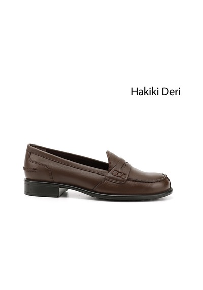 Gönderi(R) Gönderi R Kahve Antik Hakiki Deri Loafer Ayakkabı Kahve