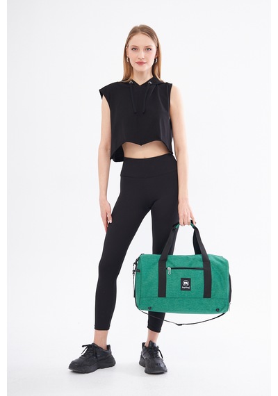 Superbag Seyahat Spor Çantası Yeşil Kadın Erkek Unisex Yeşil - Siyah