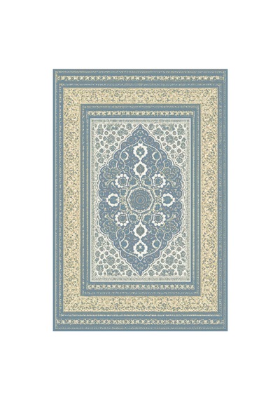 Kartela Halı Vina Halı Jüt Taban Dokuma Halı Mavi - 60 X 90 Cm