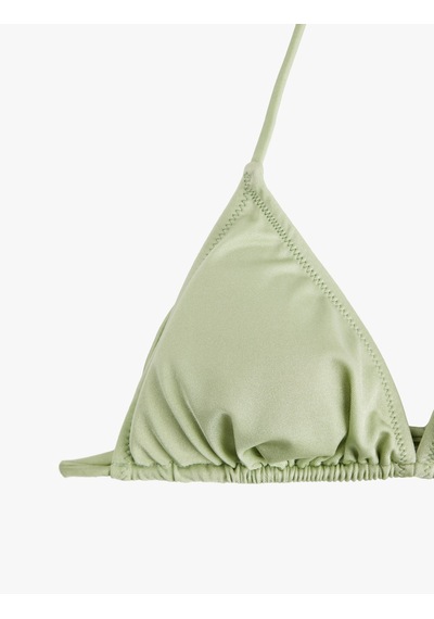Koton Boyundan Bağlamalı Üçgen Bikini Üstü Yeşil 6sak10014mm