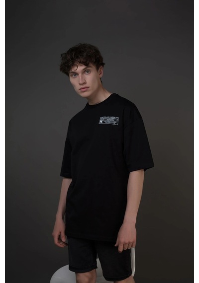 Startmore Unisex Look Mom I Can Fly Renkli Siyah Tshirt Siyah