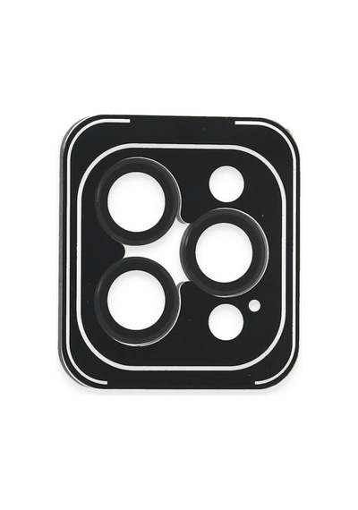 Mey İthalat Apple Uyumlu iPhone 16 Pro Max Pvd Metal Kamera Lens - Siyah