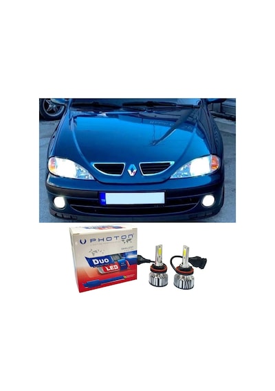 Renault Megane 1 Led Xenon Sis Far Ampulü H1 Duo Yeni Seri Beyaz