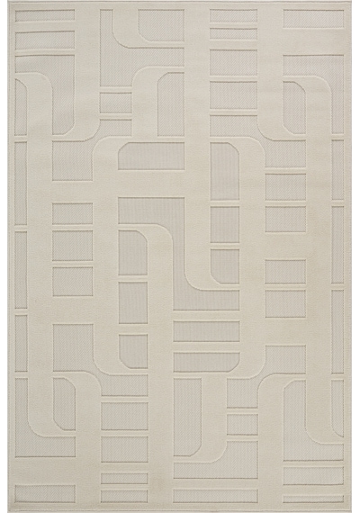 Kaşmir Halı İskandinav Tora White 100x200 Cm Salon Mutfak Halısı Yolluk Beyaz