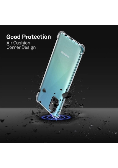 Samsung Uyumlu Galaxy A71 Kilif Köse Korumali Seffaf Silikon Kapak 406850338