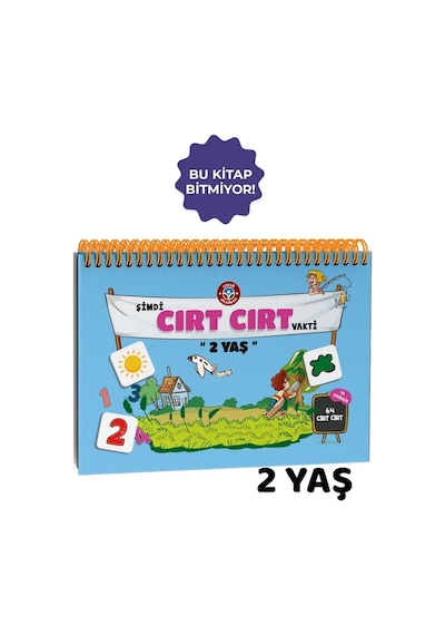 2 Yaş Cırt Cırtlı Etkinlik Kitabı