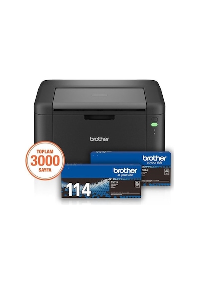 Brother Hl-l1232w-2t Mono Lazer Usb/wıfı A4 Yazıcı 2 Tam Dolu Tonerli