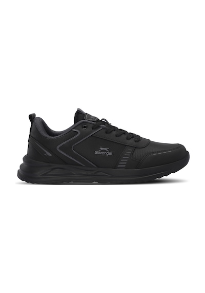 Slazenger Golden I Büyük Beden Erkek Sneaker Ayakkabı Siyah / Siyah