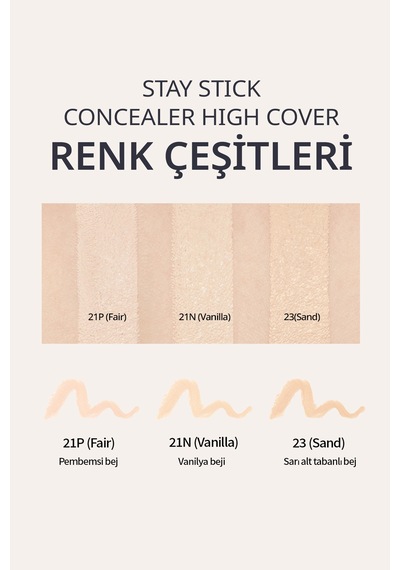 Missha High Cover Stay Stick Concealer 21N Vanilla