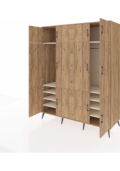 Kronos Gardrop 10 Raflı 12 Kapaklı 2 Askılı 176x59x221 Çam-çam/aytaşı Çam/aytaşı Kronos Gardrop 10 Raflı 12 Kapaklı 2 Askılı 176x59x221 Çam-çam/aytaşı Çam/aytaşı