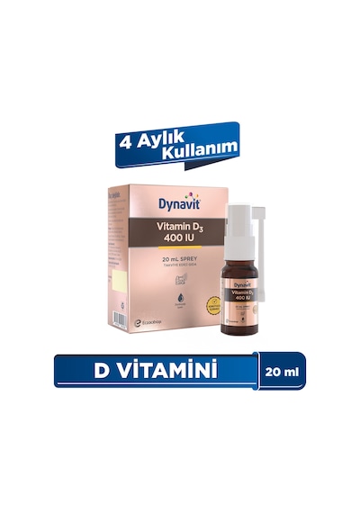 Dynavit Vitamin D3 400IU Sprey 20 ML