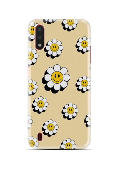 Samsung Galaxy Uyumlu A01 Kılıf Boutique Baskılı Resimli Sarı Papatya Pcode -042