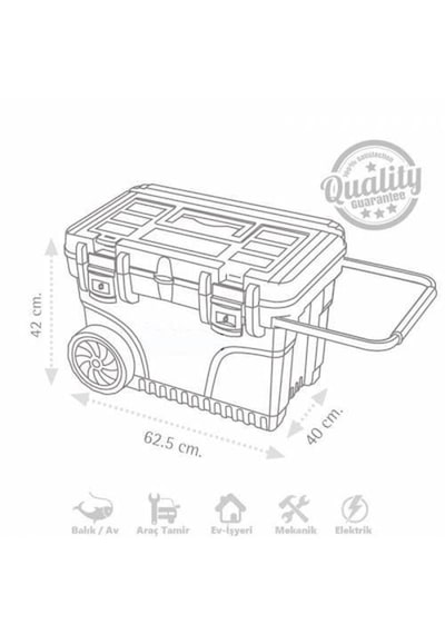 Super-Bag Pro Mobil Büyük Tekerlekli Takım Çantası