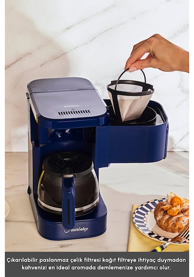 Karaca Just Coffee Aroma 2 İn 1 Fenerbahçe Filtre Kahve Ve Çay Demleme Makinesi