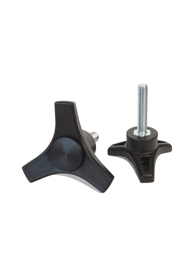 Ptc3801050 Plastik Yıldız Tutamak 3 Kollu Civatalı Çap:80Mm