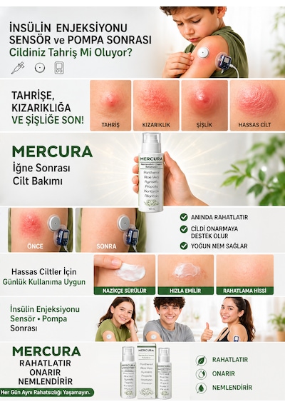Mercura Rahatlatıcı Onarıcı ve Nemlendirici Krem 100 ML