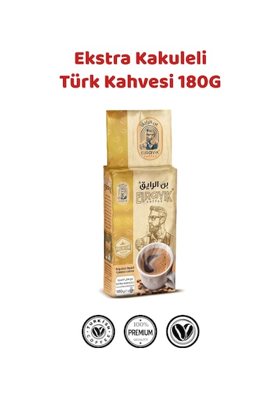 Elrayık Orta Kavrulmuş Extra Kakuleli Türk Kahvesi 180 G