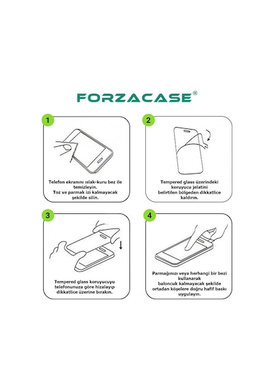 Forzacase Samsung Galaxy A16 İle Uyumlu Temperli Kırılmaz Cam Ekran Koruyucu - Fc002