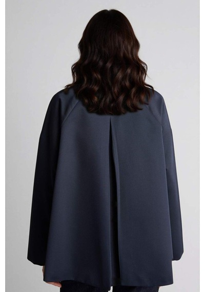 Defacto Loose Fıt Gabardin Trençkot H2391ax26spnv253 Lacivert-nv253