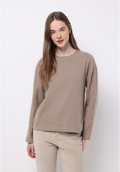 Colin's Colins Regular Fit Yuvarlak Yaka Düz Kadın Bej Tişört Cl1076694 Q1.v2 Beı Bej