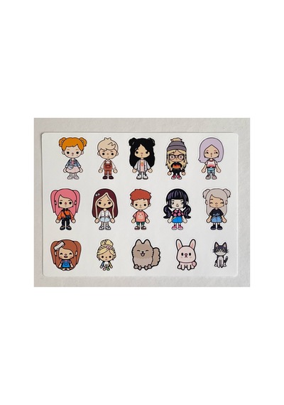 Toca Boca Sticker 4 Lü Diğer