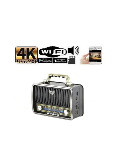 4k Radyo Gizli Wifi Kamera Kesintisiz Canlı Izleme Ve Kayıt - 670271859