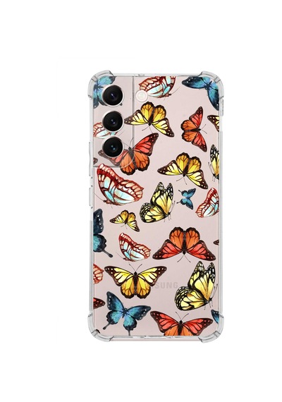 Prinrify Samsung Galaxy S22 Plus Uyumlu Water Color 2 Baskılı Şeffaf Köşe Korumalı Antişok Kılıf