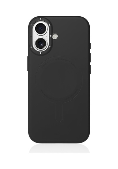 Apple Uyumlu iPhone 17  Kılıf M-safe Şarj Özellikli Youngkit Morandi Serisi Kapak Siyah Siyah