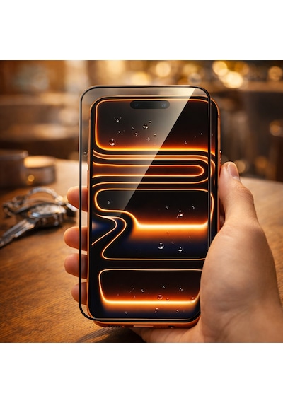 Apple iPhone 17 Pro Uyumlu Anti Statik Ekran Koruyucu Toz Tutmayan Kırılmaz Cam