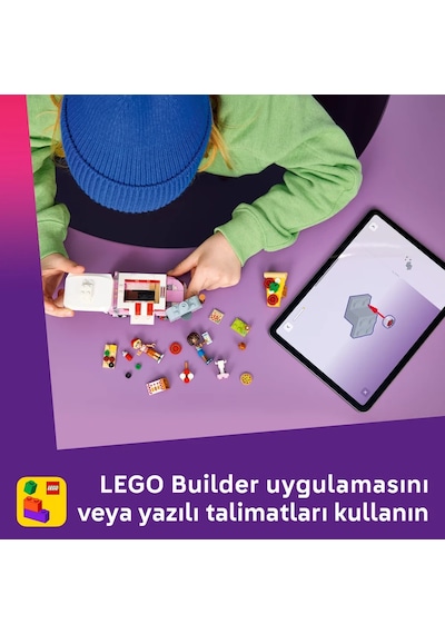 LEGO® Friends Pizza Kamyonu 42694 - 6 Yaş ve Üzeri Çocuklar için Mini Bebek İçeren Yaratıcı Oyuncak Yapım Seti (190 Parça)