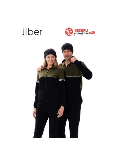 Jiber Unisex Sıcak Tutan Terletmez Yumuşak Boyunluk Olabilen Termal Kumaş Bere Siyah
