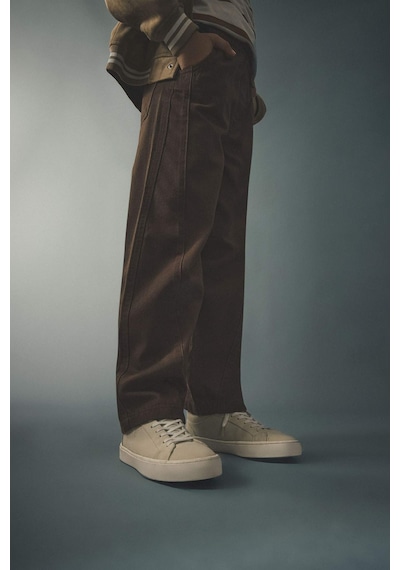 Defacto Barrel Fıt Düz Paça Gabardin Pantolon Erkek Çocuk G8336a826spbn254 Kahve-bn254