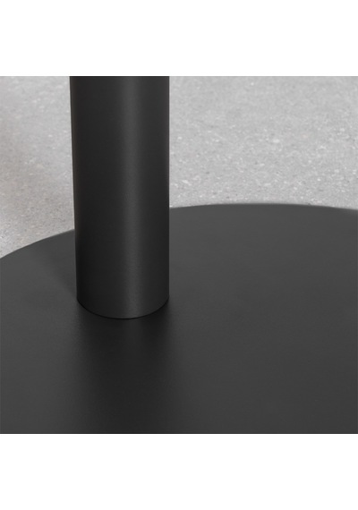 Paledin Design Magna Yan Sehpa Modern Yuvarlak Çelik Koltuk Yanı Sehpası Granit Grisi 40x40x50 Cm Antrasit