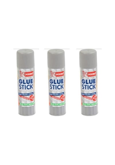 Glue Stick Yapıştırıcı Mikro Katı Yapıştırıcı 21 Gr Ruj Yapıştırıcı 3 Adet