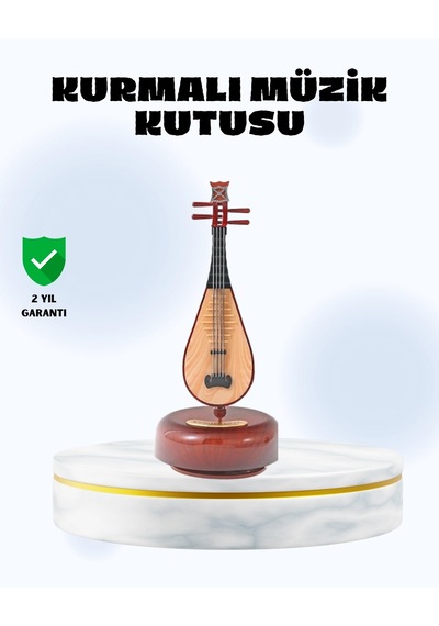 Znv Zenvia Mey İthalat Enstrüman Şeklinde Müzik Kutusu Lüt Tasarım Melodious Music Znv2025 Cmn