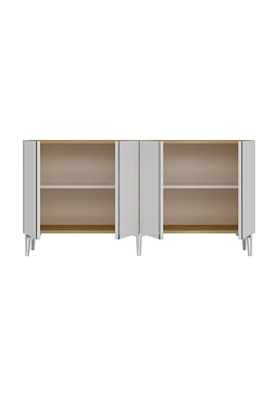 Ka1598dbs Anka150 Konsol, Kahve Köşesi, Tv Sehpası Ve Dolap Safirmeşe - Beyaz - Sılver 150cm Ka1598dbs Anka150 Konsol, Kahve Köşesi, Tv Sehpası Ve Dolap Safirmeşe - Beyaz - Sılver 150cm