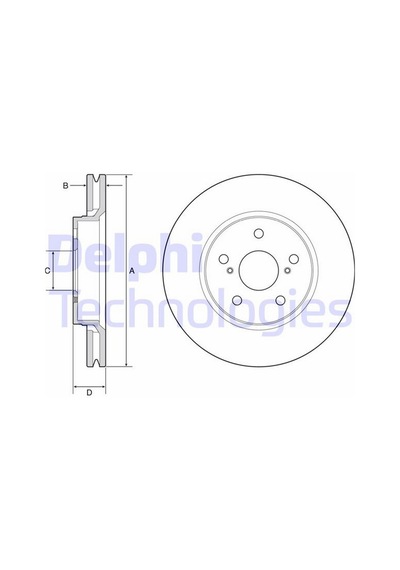 Ön Fren Diski Hava Allı Toyota Ch-r 1.2l 8nrfts Ngx10 16- 1.8l 2zr-fxe Hybrıd Zyx10 Zyx11 16- Depomıx - 77 - -