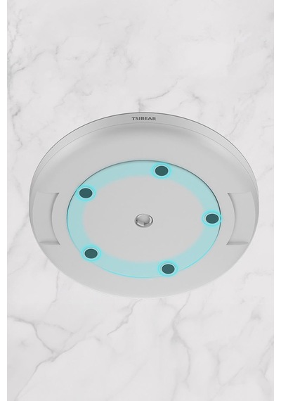 360 Dönen 25 Cm Mutfak Kiler Banyo Düzenleyici Döner Raf Cin876 Beyaz