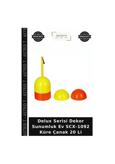 Delux Serisi Dekor Sunumluk Ev Scx-1092 Küre Çanak 20 Li Diğer
