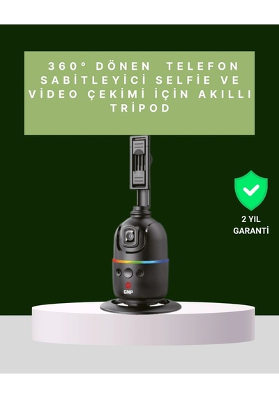Ceylan Adam Yüz Takipli 360 Akıllı Gimbal Telefon Ve Aksiyon Kamera Uyumlu