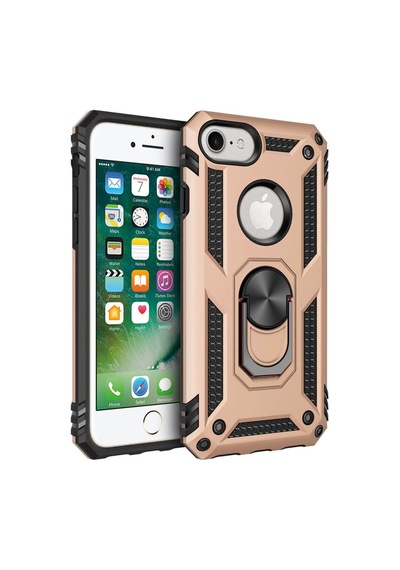İphone 7 Kılıf Sofya Yüzüklü Silikon Kapak -