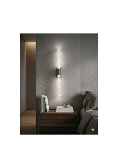 Bubblelight Large 51 Cm Modern Tasarım Led Aplik - Duvar Lambası - Antrasit Gri - Pilli - Beyaz Led Antrasit Pilli