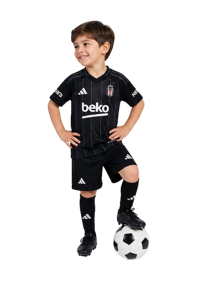 Beşiktaş Lisanslı Adidas Siyah Set Kişiye Özel Forma