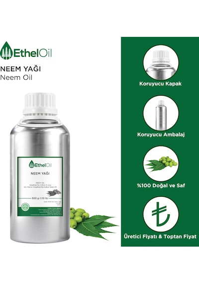 Etheloil Neem Yağı Sabit Yağ 500 G