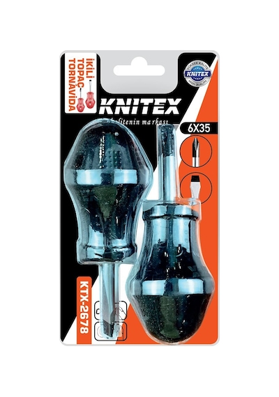 Kinitex Knitex Ktx-2678 Topaç Tornavida Seti 6x35 2 Adet Yıldız-düz