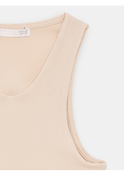 Dilvin 32941 Kolsuz Crop Top-taş